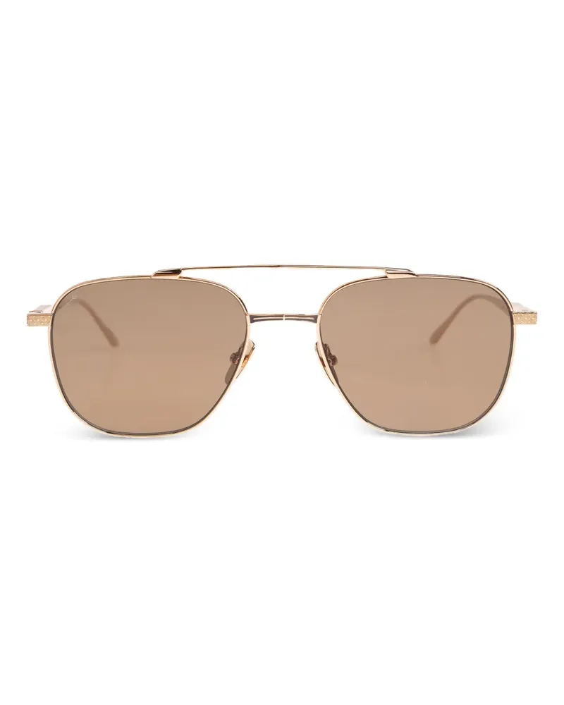 Leisure Society Montez textured-frame sunglasses - Gold Gold