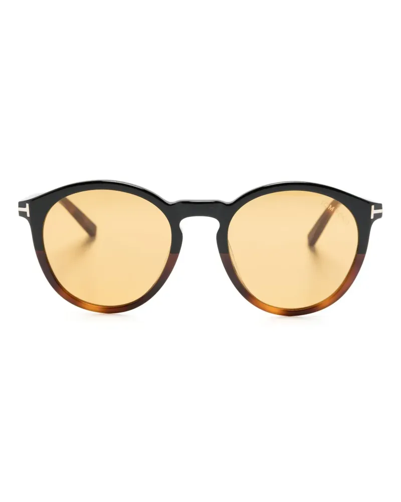 Tom Ford Sonnenbrille mit rundem Gestell - Braun Braun