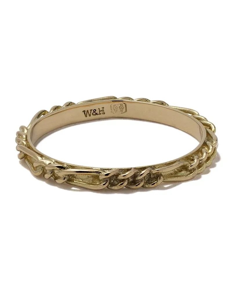 Wouters & Hendrix 18kt Gelbgoldring im Figaroketten-Design Gold