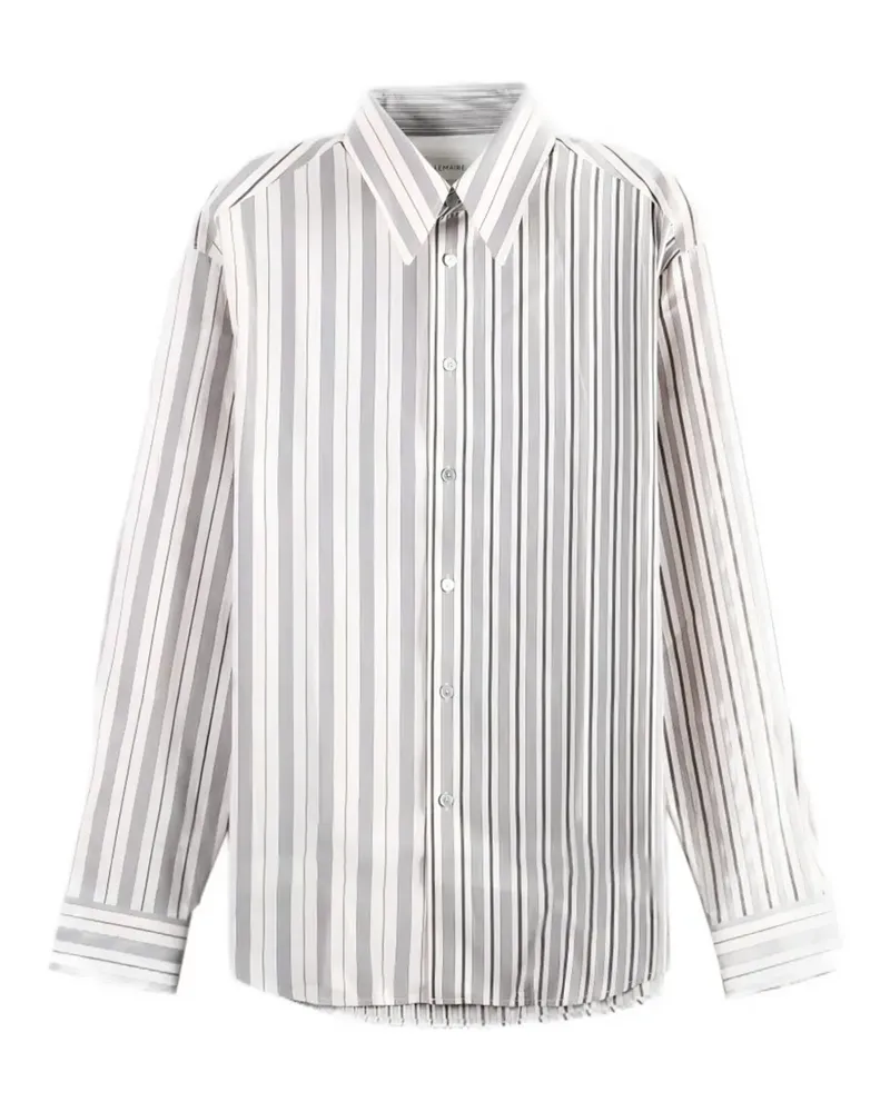 Christophe Lemaire vertical-stripe shirt - Nude Nude