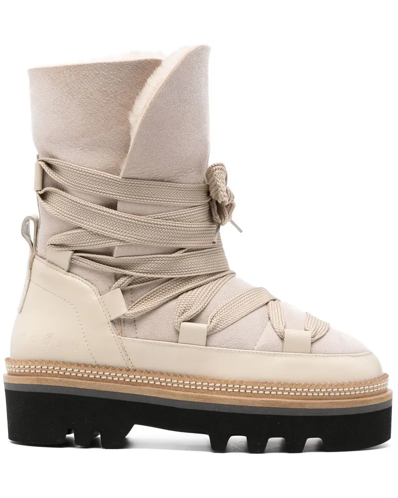 Hogan H675 Stiefel - Nude Nude