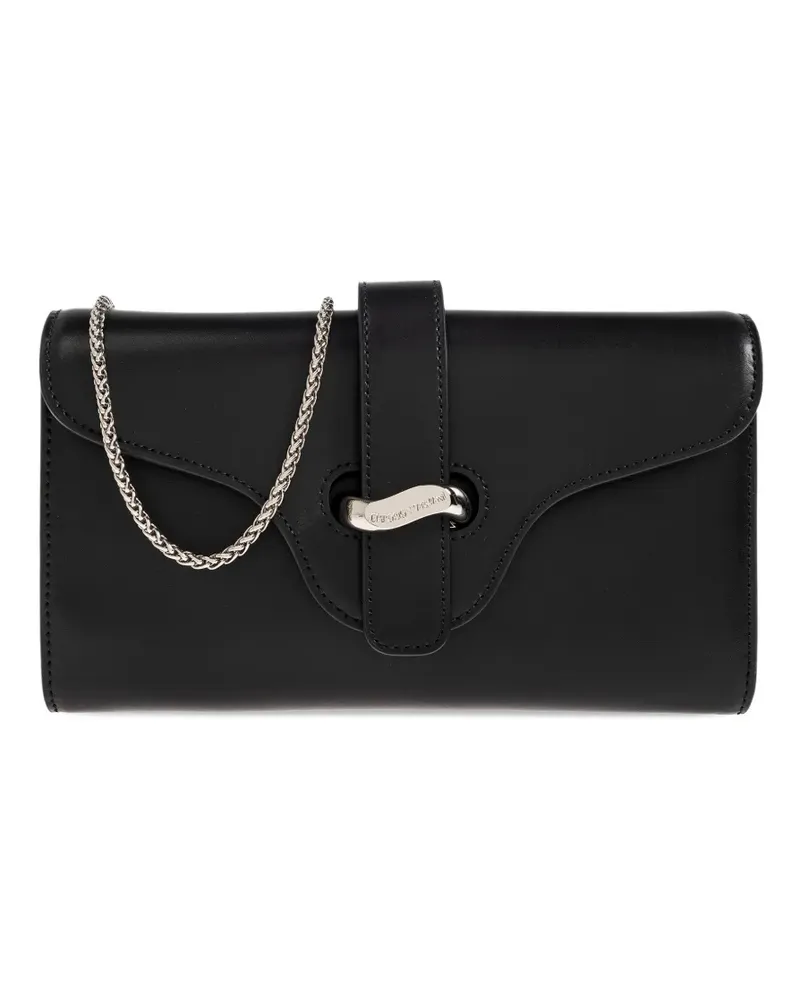 Emporio Armani strap chain wallet - Schwarz Schwarz