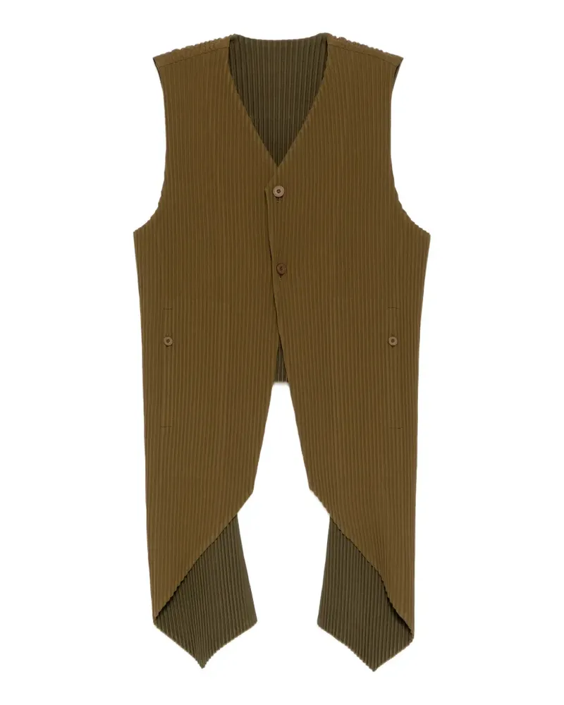 Issey Miyake pleated vest - Grün Grün