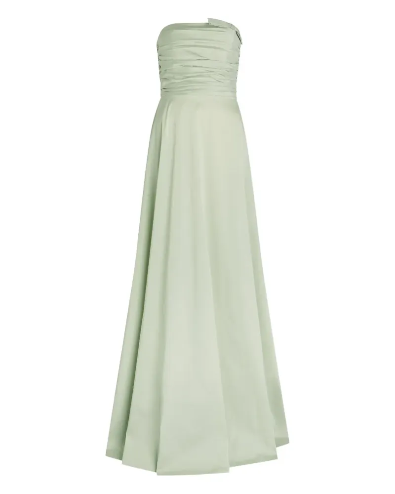 BERNADETTE Lucina ruched strapless dress - Grün Grün