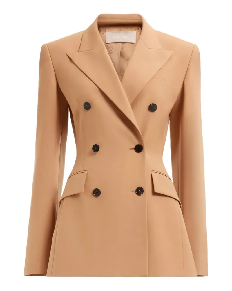 Elie Saab Doppelreihiges Sakko mit steigendem Revers - Nude Nude
