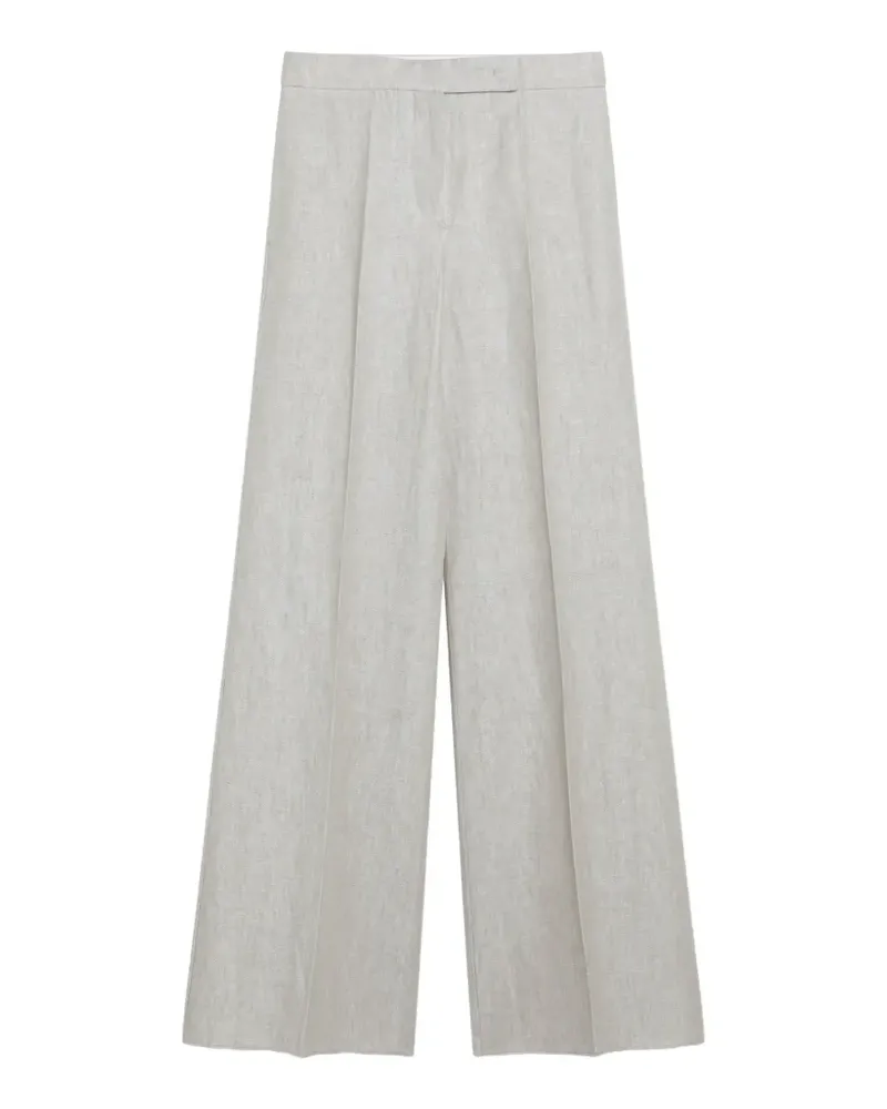 Max Mara pleated wide-leg tailored trousers - Nude Nude