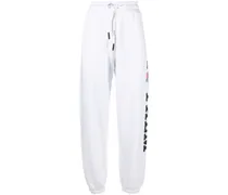 Jogginghose mit Logo-Print - Weiß