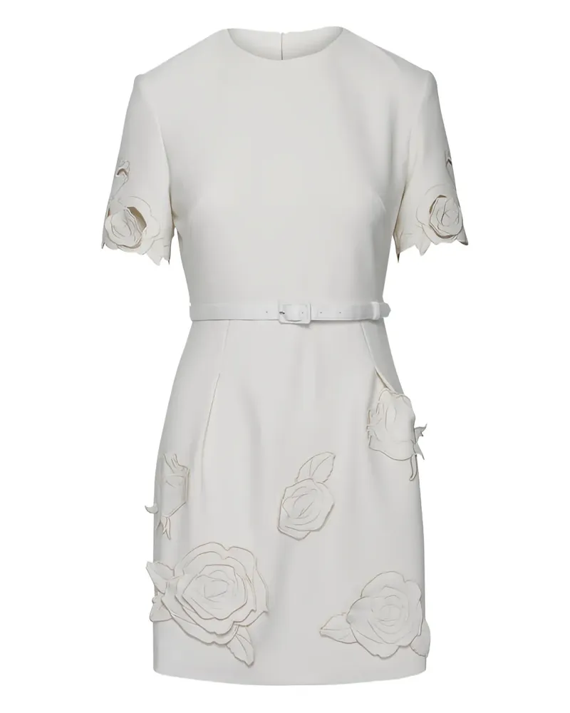 LEO LIN Kleid mit Blumenapplikation - Nude Nude