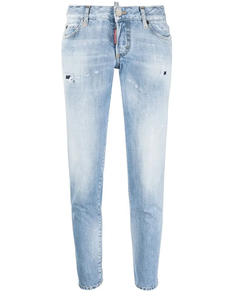 Dsquared2 Tief sitzende Slim-Fit-Jeans - Blau Blau
