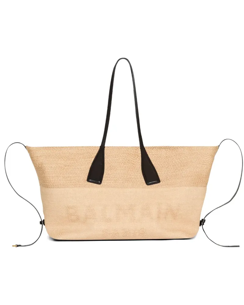Balmain Track Tote Bag - Nude Nude