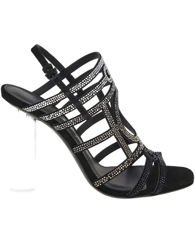 Ferragamo Sandalen mit Kristallen - Schwarz Schwarz