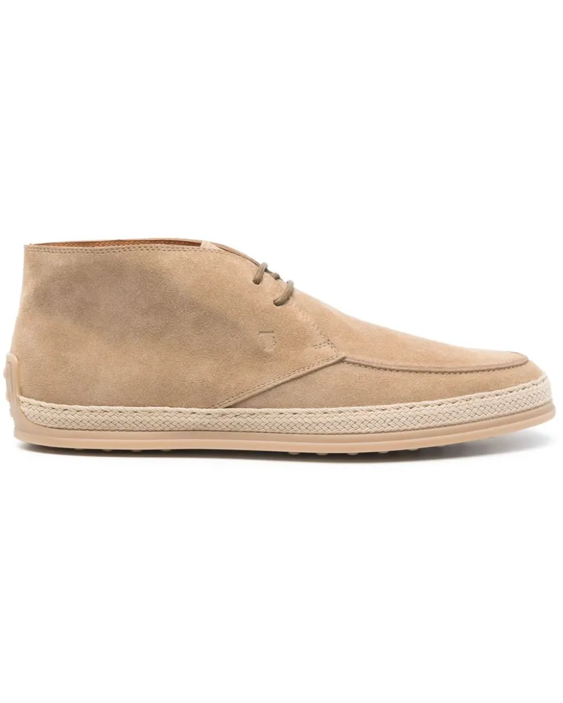 TOD'S Stiefel aus Wildleder - Nude Nude