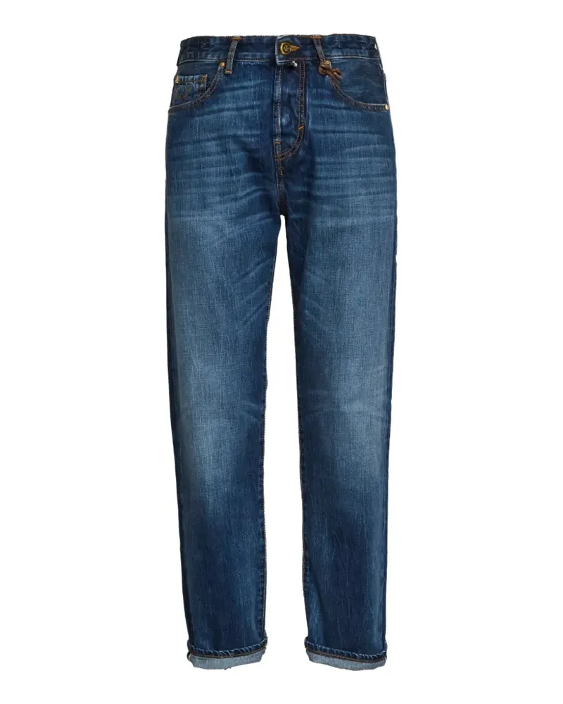 Jacob Cohën button closure regular-straight jeans - Blau Blau