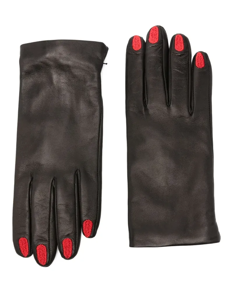 Vivetta Maniküre-Handschuhe mit Stickerei - 9000 BLACK 9000