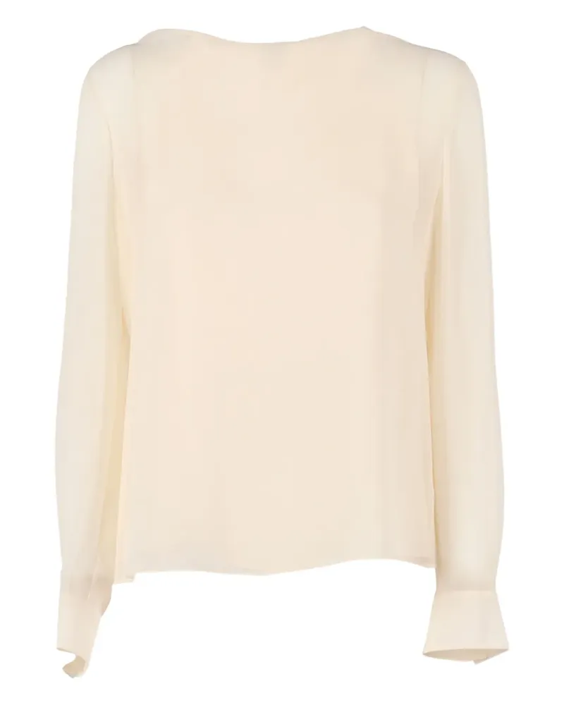 Max Mara Demian long-sleeve blouse - Nude Nude