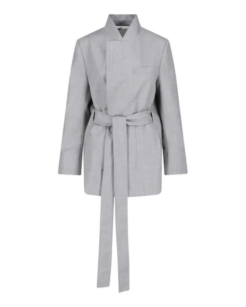 Sa Su Phi Lauren belted wool coat - Grau Grau