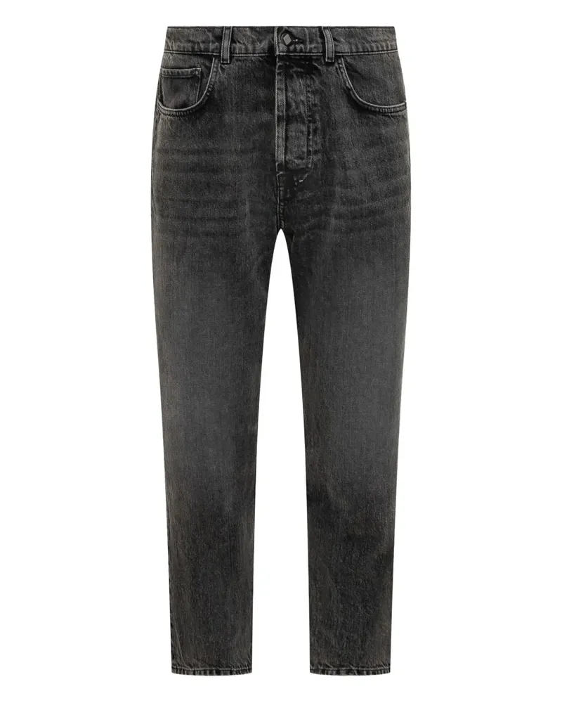 Amish Five-Pocket-Jeans aus Baumwolle - Grau Grau