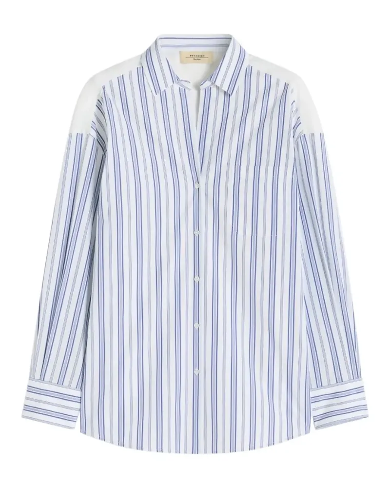 Max Mara floral striped shirt - Weiß Weiß