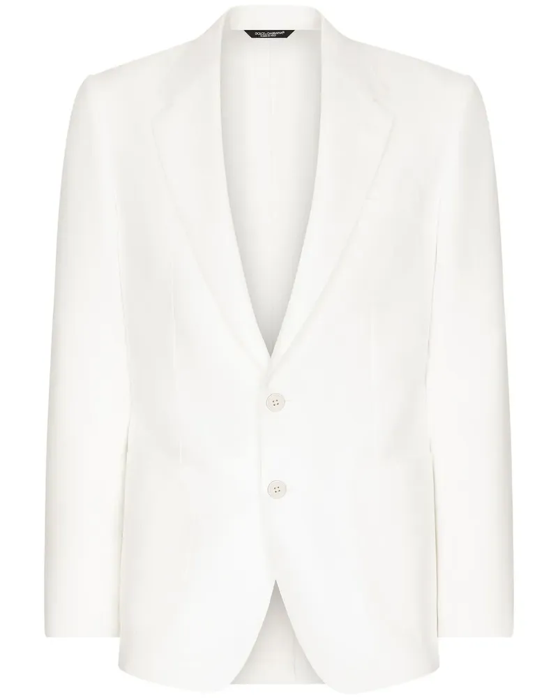 Dolce & Gabbana EInreihiges Sakko im Deconstructed-Look - Weiß Weiß