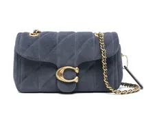 Gesteppte Schultertasche - Blau