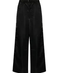 Sacai Wide-Leg-Hose Schwarz