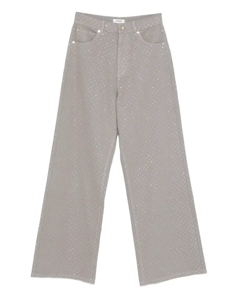 Sandro Verzierte Hose - Grau Grau