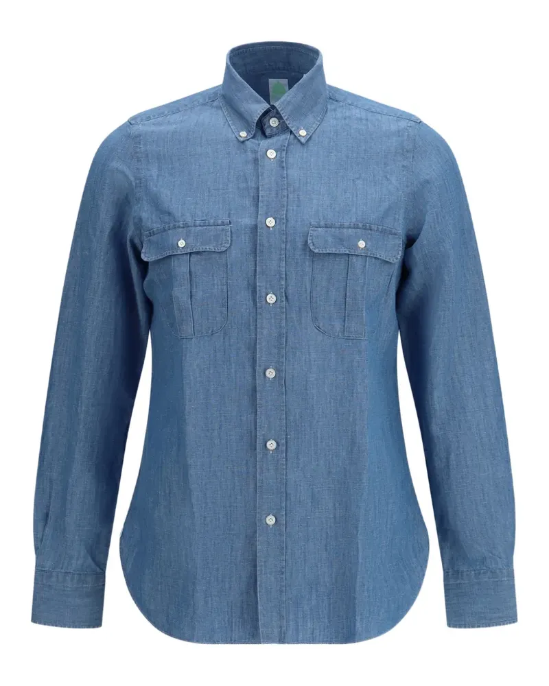 Finamore 1925 Zurigo pocket shirt - Blau Blau