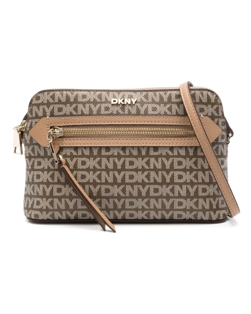 DKNY Bryant Umhängetasche mit Logo-Print - Braun Braun