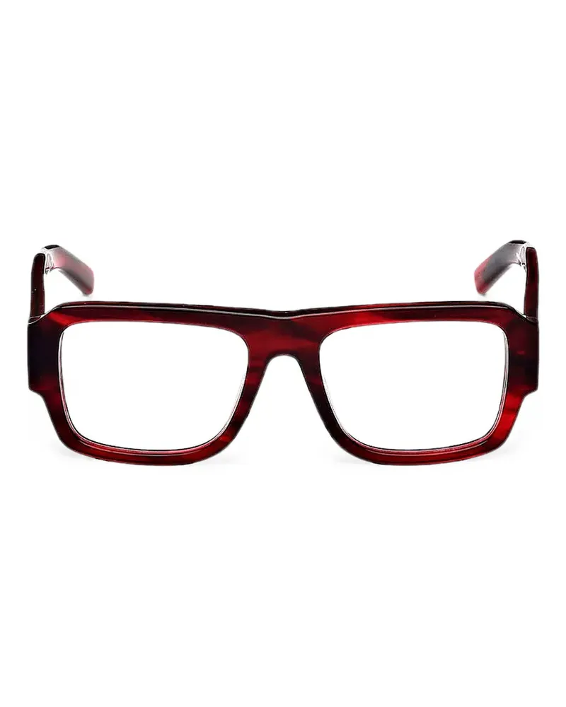MCM Brille mit eckigem Gestell - Rot Rot