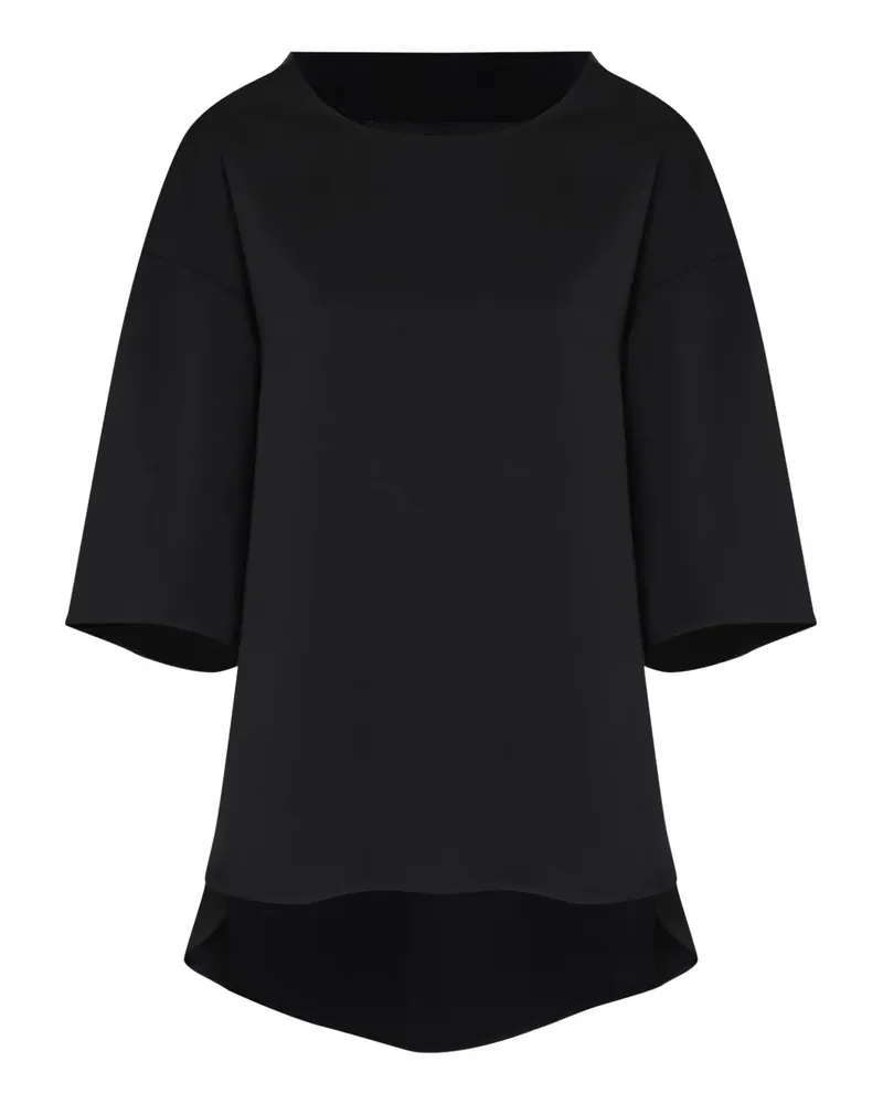 Gloria Coelho Kurzärmelige Max Bluse - Schwarz Schwarz