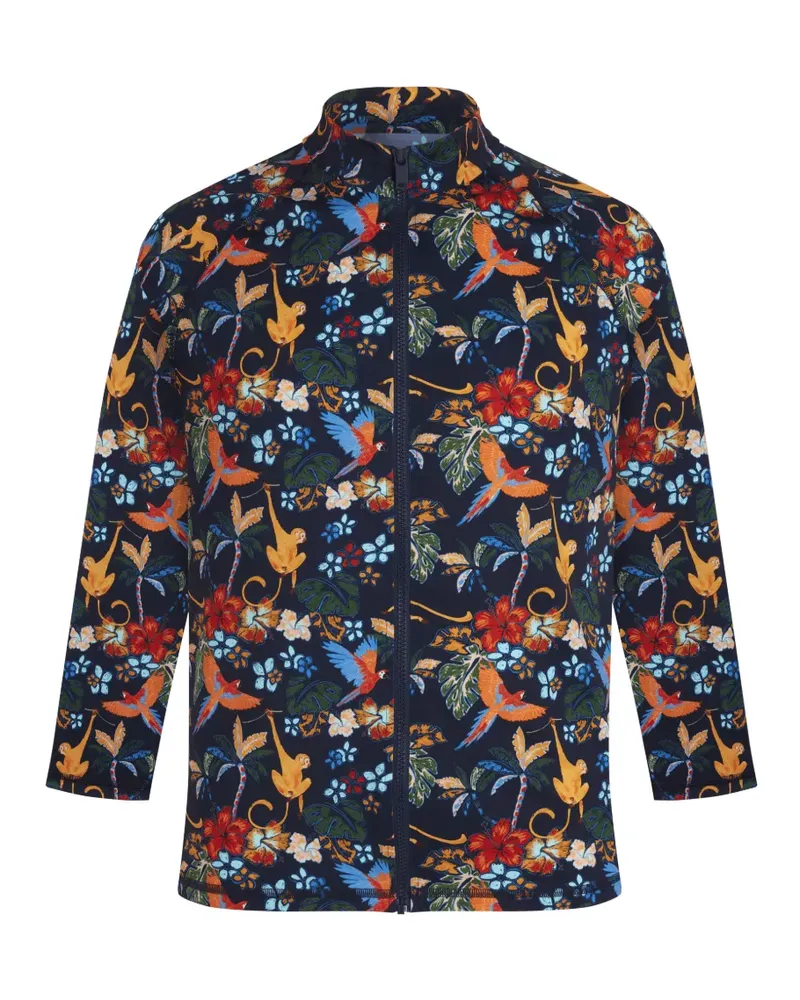 Vilebrequin Rock-Z Salvador Rashguard mit Reißverschluss - Blau Blau