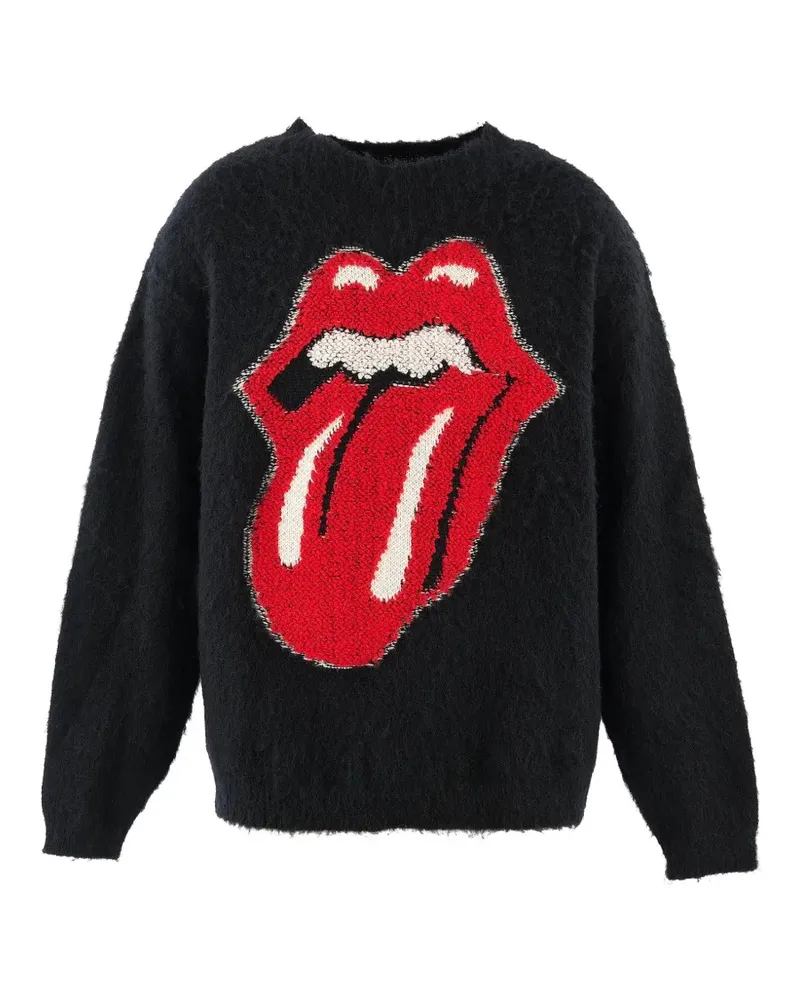 SAINT MXXXXXX x The Rolling Stones Pullover mit rundem Ausschnitt - Schwarz Schwarz