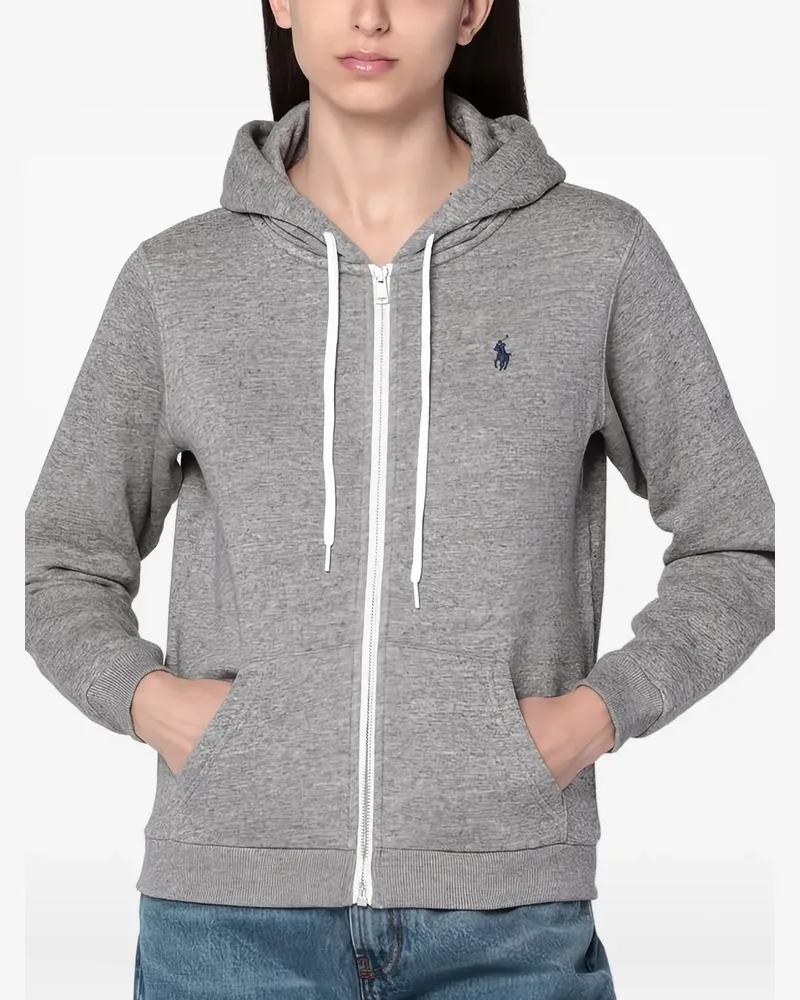 Ralph Lauren Kapuzenjacke mit Reißverschluss - Grau Grau