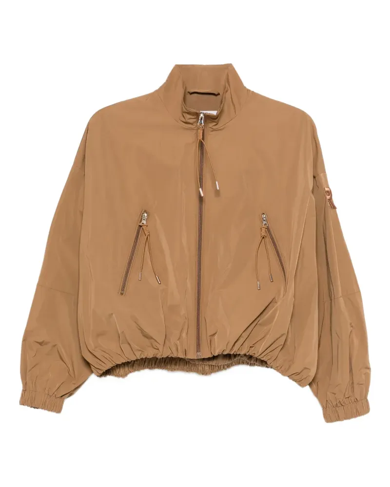 Ermanno Scervino zip bomber jacket - Braun Braun