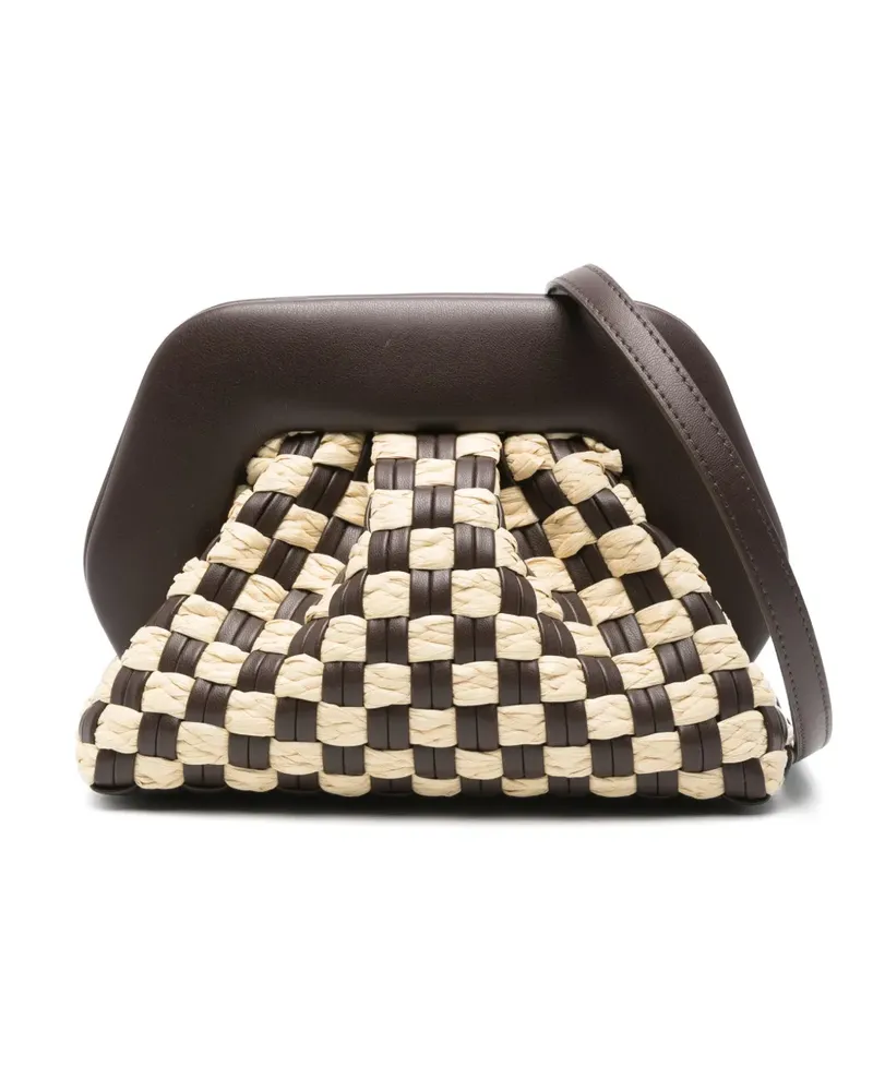 THEMOIRÈ Tia Clutch - Braun Braun