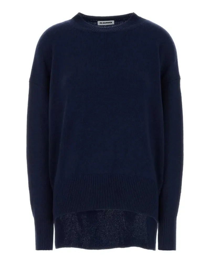 Jil Sander Fein gestricktes Oberteil - Blau Blau
