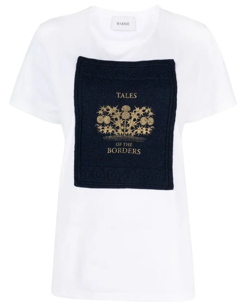 Barrie T-Shirt mit Logo-Patch - Weiß Weiß