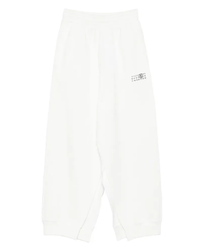 Maison Margiela Jogginghose mit Nummern-Print - Weiß Weiß