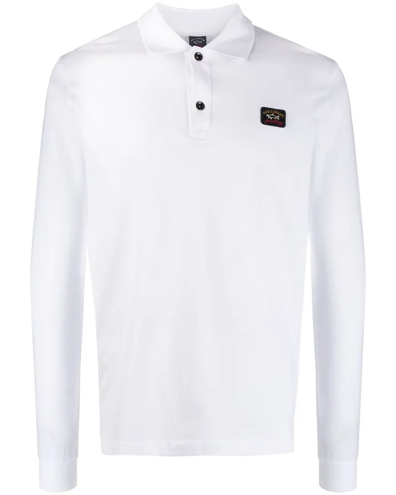 Paul & Shark Langärmeliges Poloshirt - Weiß Weiß