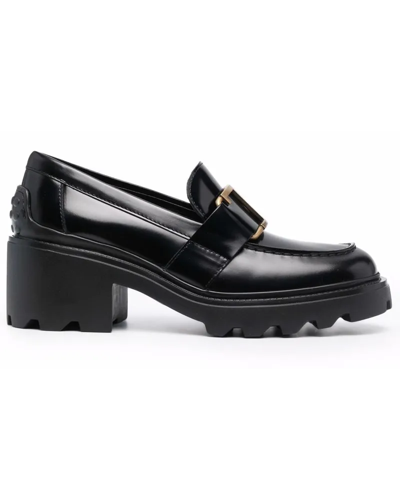 TOD'S Loafer mit Logo-Schild 60mm - Schwarz Schwarz