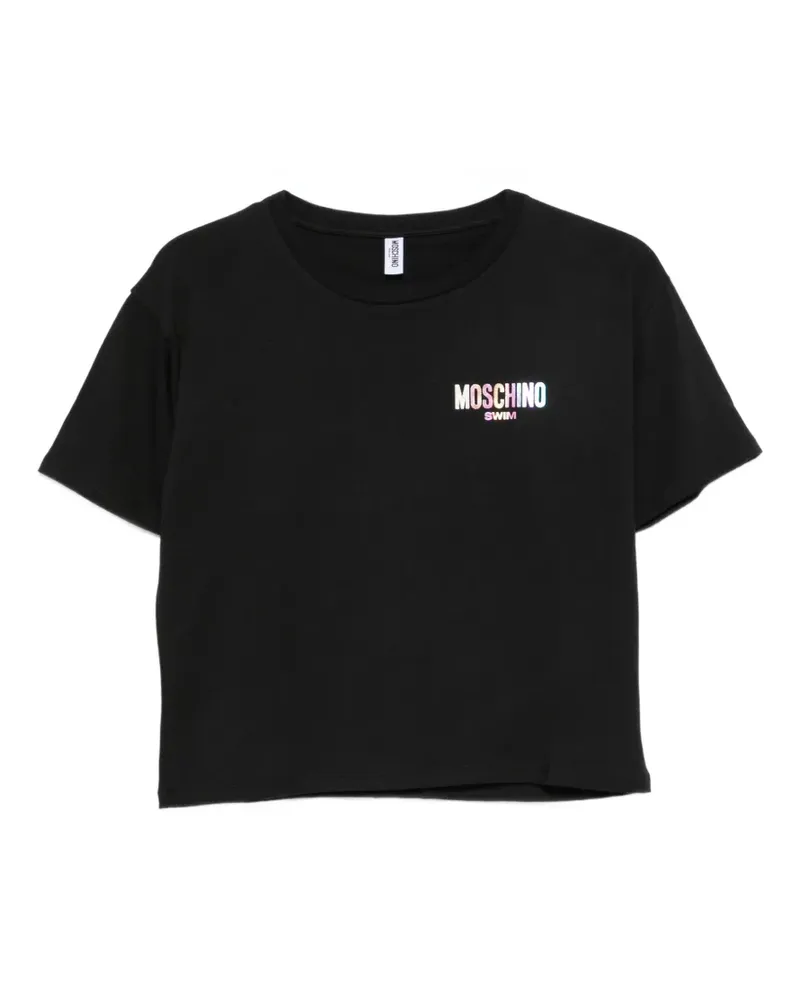 Moschino logo-print T-shirt - Schwarz Schwarz