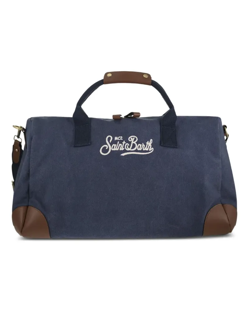 MC2 Saint Barth logo-embroidered tote bag - Blau Blau