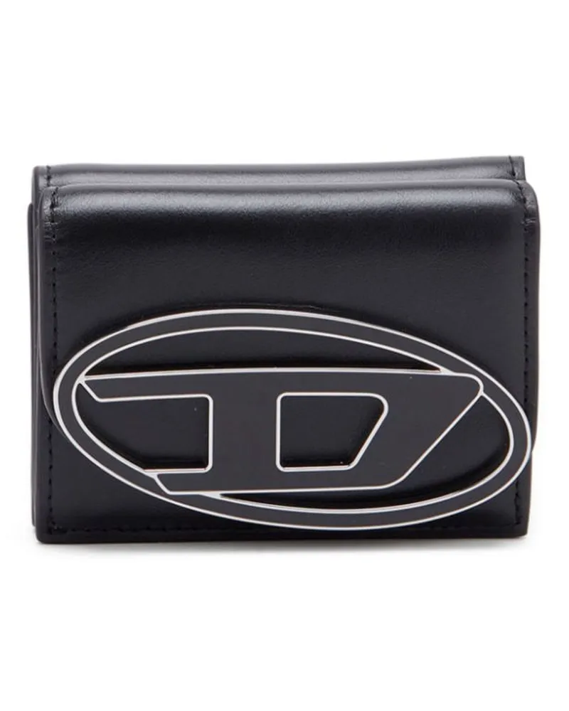 Diesel 1DR Portemonnaie - Schwarz Schwarz