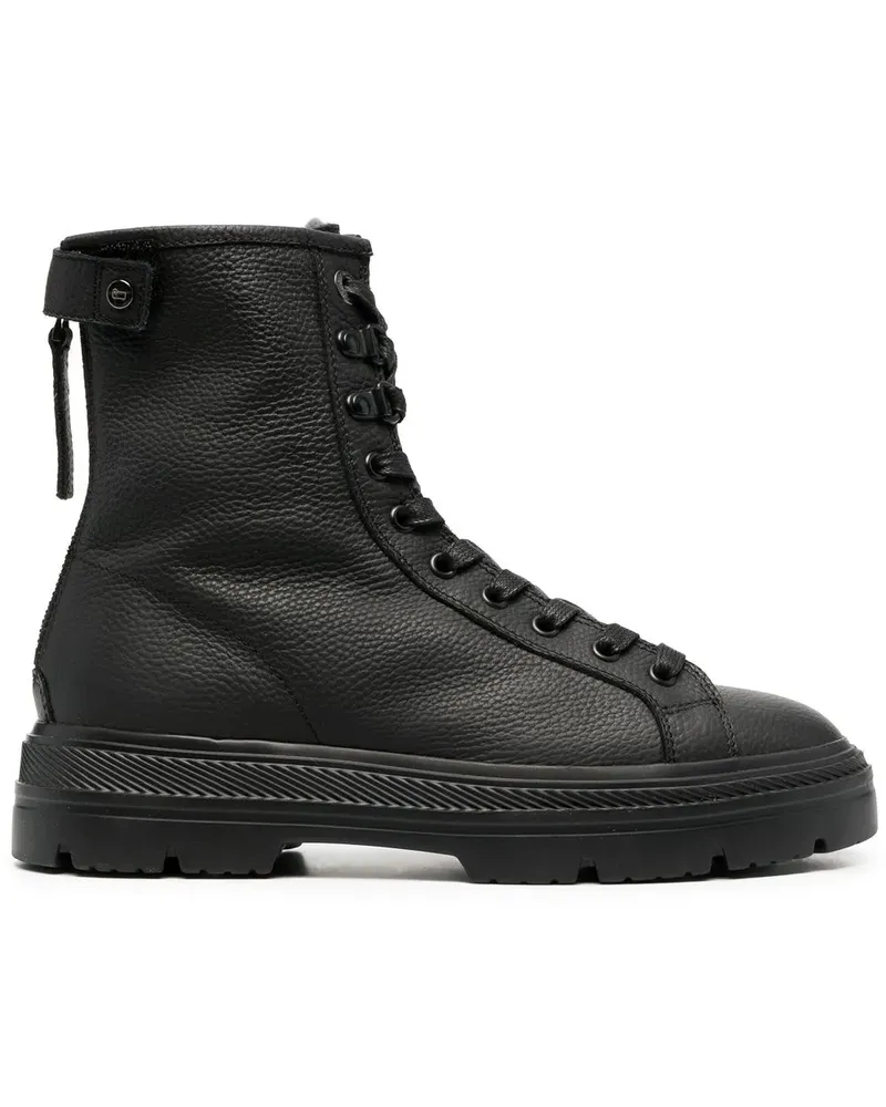 Woolrich Stiefel mit Reißverschluss hinten - Schwarz Schwarz