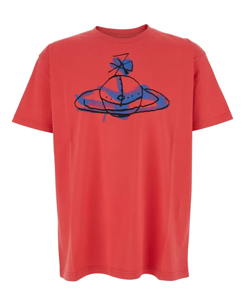 Vivienne Westwood Drawn Orb T-Shirt - Rot Rot