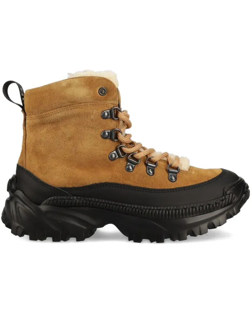 HUGO BOSS Wanderstiefel mit Shearling-Futter - Braun Braun