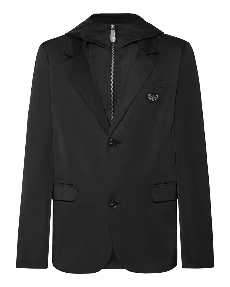 Philipp Plein Sakko mit Kapuze - Schwarz Schwarz