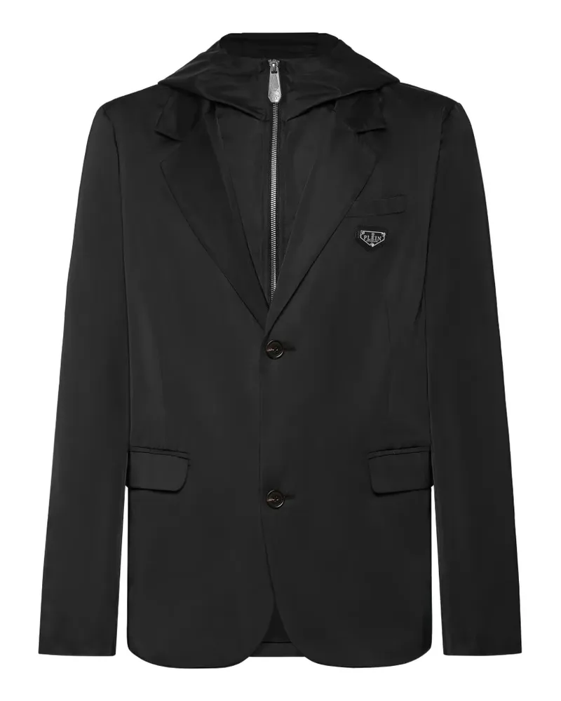 Philipp Plein Sakko mit Kapuze - Schwarz Schwarz