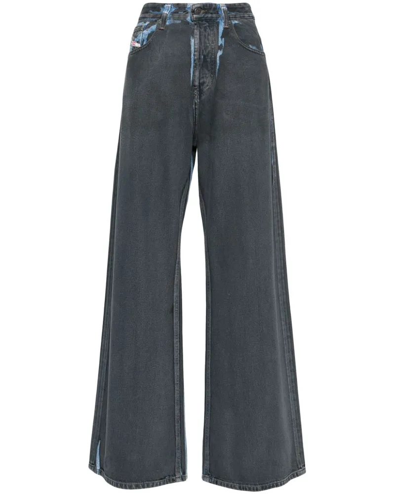 Diesel Weite 1996 D-SIRE-S1 Low-Rise-Jeans im Distressed-Look - Grau Grau