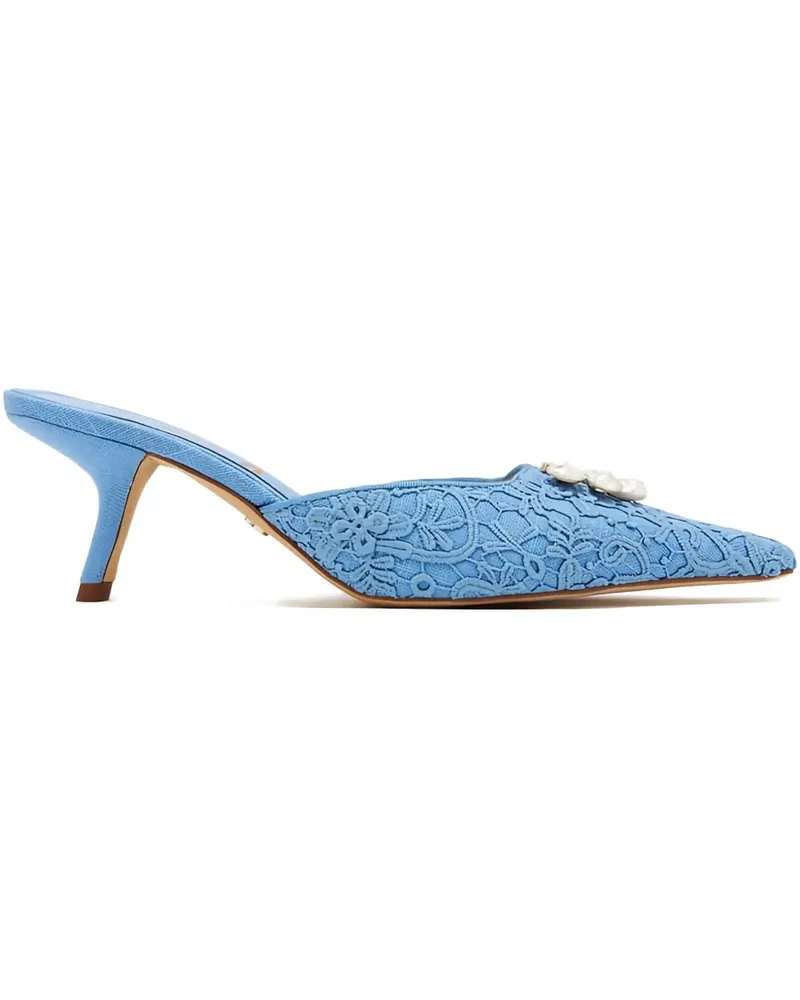 Sam Edelman Spitze Mules mit Spitze 60mm - Blau Blau